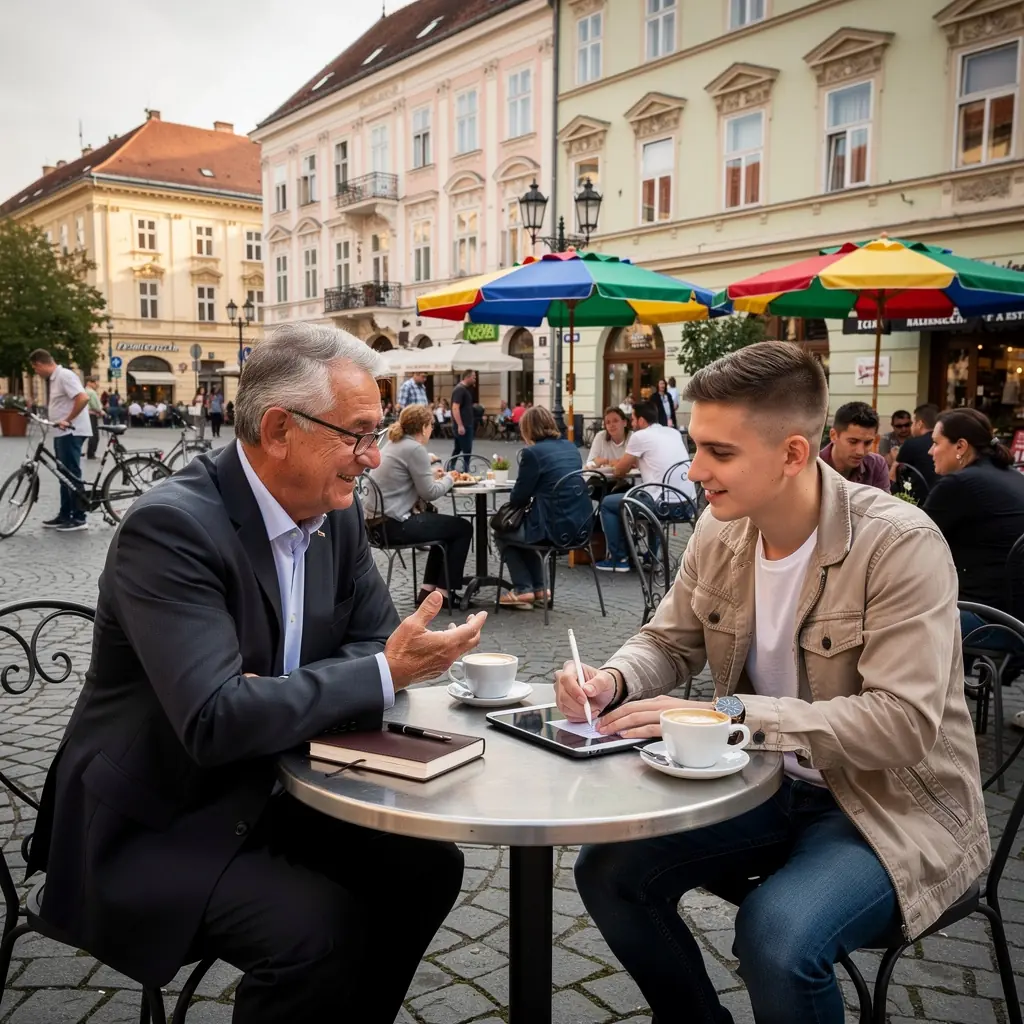 Könyv alapú tanulási folyamatot illusztráló kép, amely a pénzügyi alapok elsajátítását célozza.